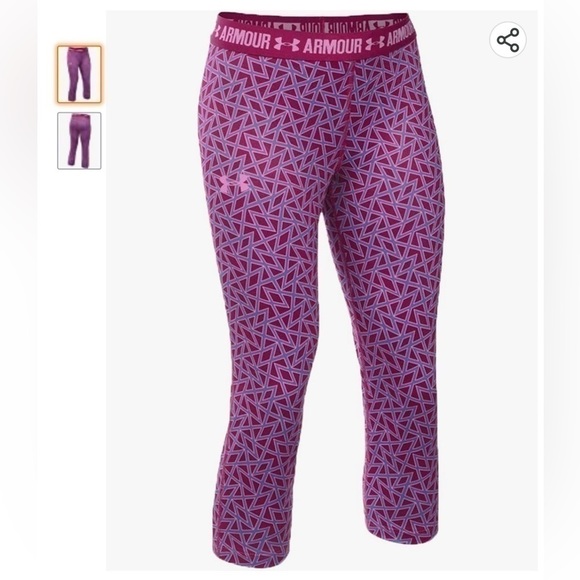 UNDER Armour Girls HeatGear Capris - Picture 1 of 5